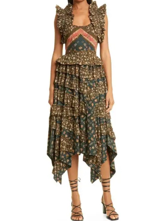 Ulla Johnson Dresses & Skirts - Ulla Johnson Nia Ruffled Tiered Midi Dress